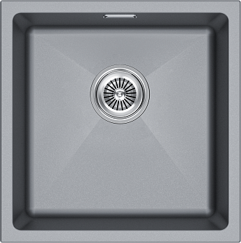 Кухонная мойка Paulmark LUMI 45UNI LU45-GRM 46х46 цвет серый металлик